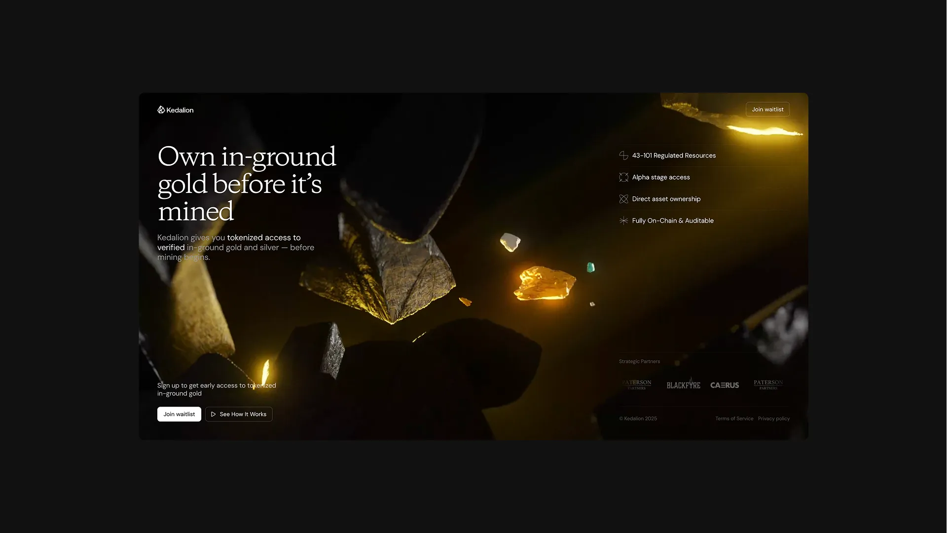 Web — Kedalion landing page